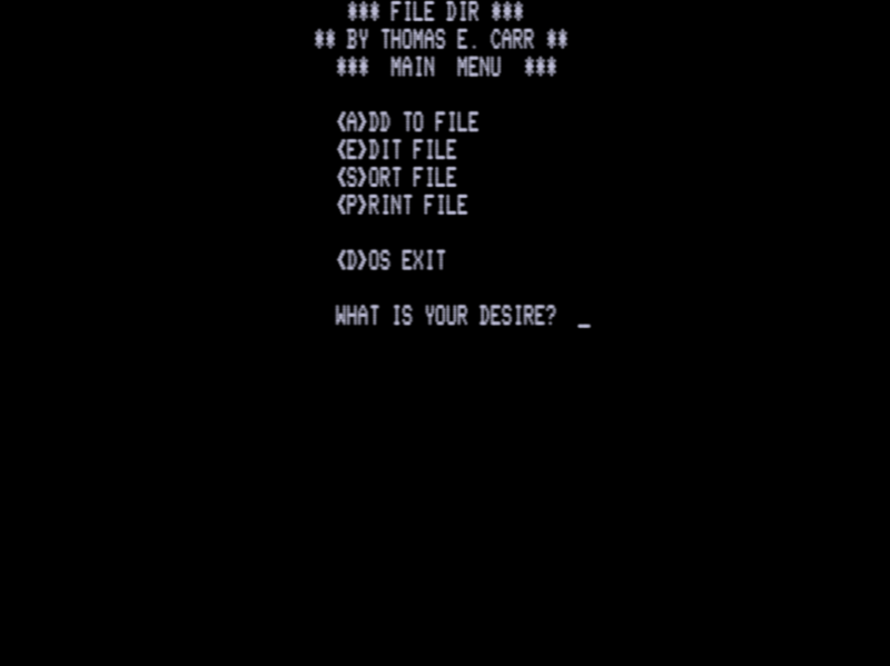 Screen shot